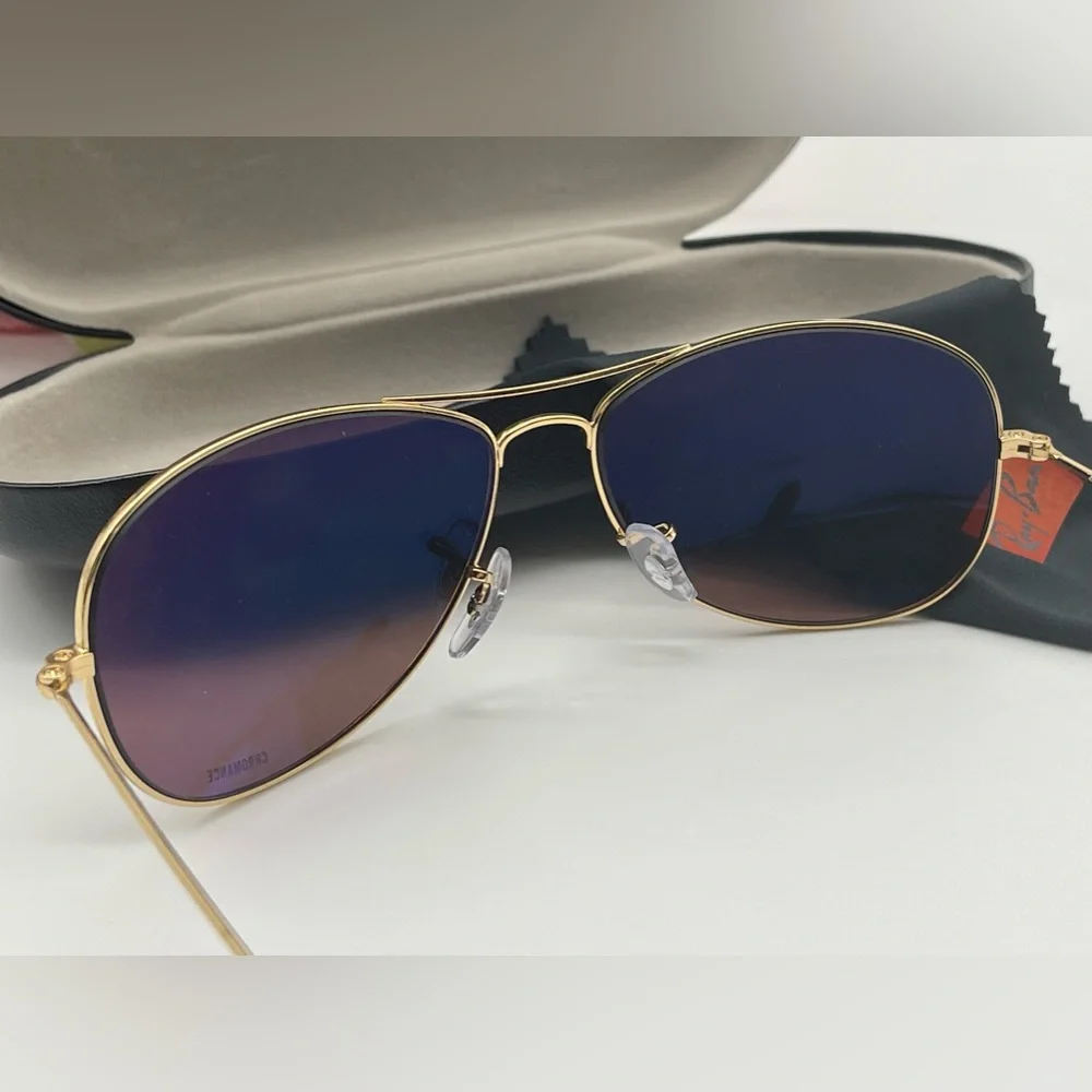 Authentic Ray Ban Aviator Brown Sunglasses - Picture 7 of 15